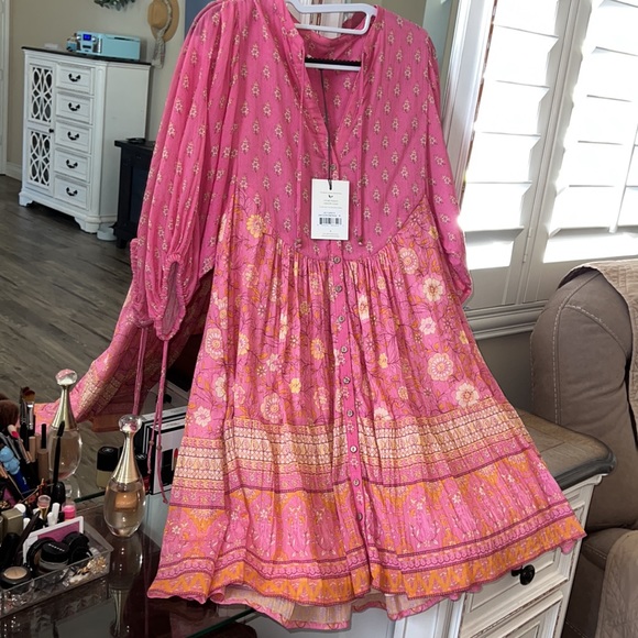 ⭐️Spell & The Gypsy Utopia flamingo mini dress⭐️⭐️ - Picture 4 of 5